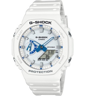 Ρολόι CASIO G-Shock Με Λευκό Καουτσούκ Λουράκι GA-2100HDS-7AER