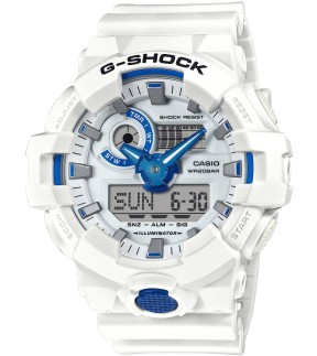 Ρολόι CASIO G-Shock Με Λευκό Καουτσούκ Λουράκι GA-700HDS-7AER