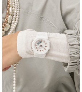 Ρολόι CASIO G-Shock Με Λευκό Καουτσούκ Λουράκι GMA-P2100M-7AER