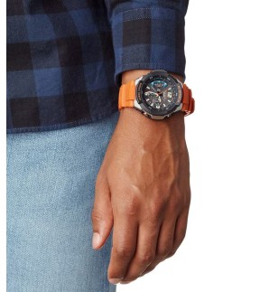 CASIO G-Shock 'Master of G' Gravitymaster Orange Rubber Strap GW-3000M-4AER