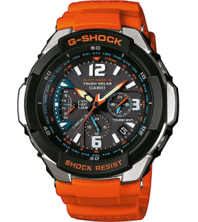 CASIO G-Shock 'Master of G' Gravitymaster Orange Rubber Strap GW-3000M-4AER