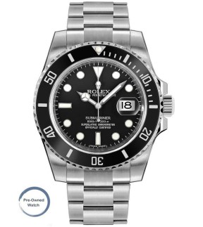 Προϊδιόκτητο Ρολόι ROLEX Submariner Με Ασημί Ατσάλινο Μπrασελέ 116610LN