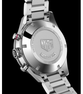 Προϊδιόκτητο Ρολόι TAG HEUER Carrera Με Χρονογράφο Και Ασημί Ατσάλινο Μπρασελέ CV201AR.BA0715