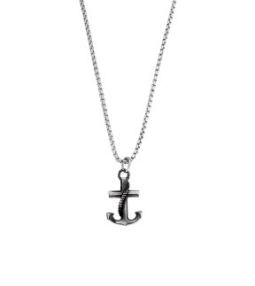 SENZA Silver Stainless Steel Necklace SSD5591SR
