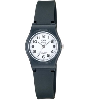 Q&Q Black Rubber Strap VP46J001Y