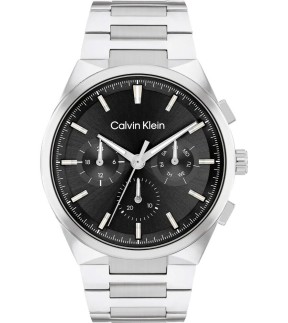 Ρολόι CALVIN KLEIN Distinguish Με Πολλαπλές Λειτουργίες Και Ασημί Ατσάλινο Μπρασελέ 25200459