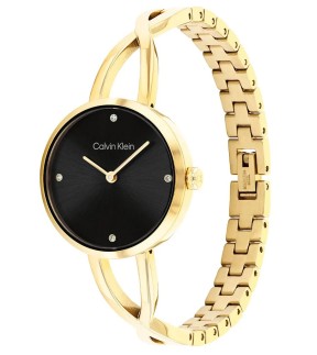 Ρολόι CALVIN KLEIN Sculpted Με Κίτρινο Χρυσό Ατσάλινο Μπρασελέ 25100059