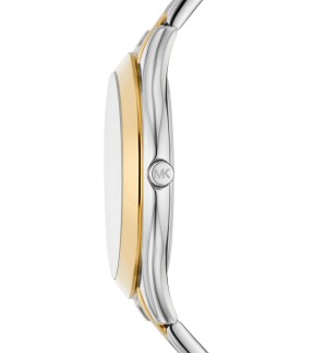 Ρολόι MICHAEL KORS Slim Runway Με Κίτρινο Χρυσό-Ασημί Ατσάλινο Μπρασελέ MK4735