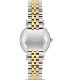 FERRO Yellow Gold-Silver Stainless Steel Bracelet FL21390AWT-D6