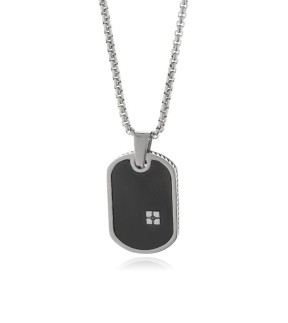 JOOLS Men’s Necklace Silver Stainless Steel