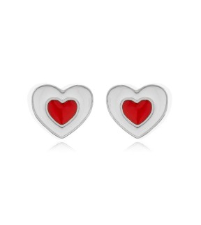 JOOLS 925 Silver Earrings OR1280RED
