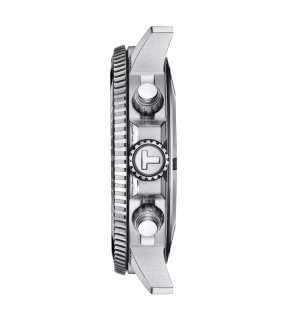 Ρολόι TISSOT Seastar 1000 Με Χρονογράφο Και Μαύρο Καουτσούκ Λουράκι T1204171704100