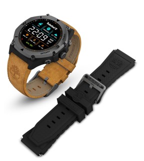 Ρολόι TIMBERLAND Trail Force S2 Set Smartwatch Με Καφέ Δερμάτινο Λουράκι TDIGB00898X0