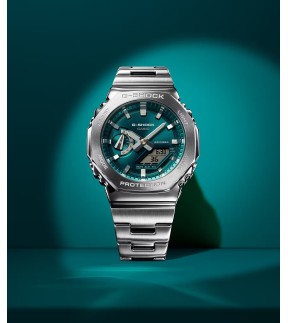 G-SHOCK Silver Stainless Steel Bracelet GM-2110D-3A1ER