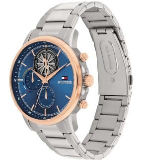TOMMY HILFIGER Stewart Multifunction Silver Stainless Steel Bracelet 1710734