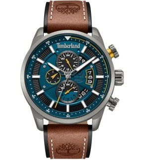 Ρολόι TIMBERLAND Calahan Με Πολλαπλές Ενδείξεις Και Καφέ Δερμάτινο Λουράκι TDWGF0095401