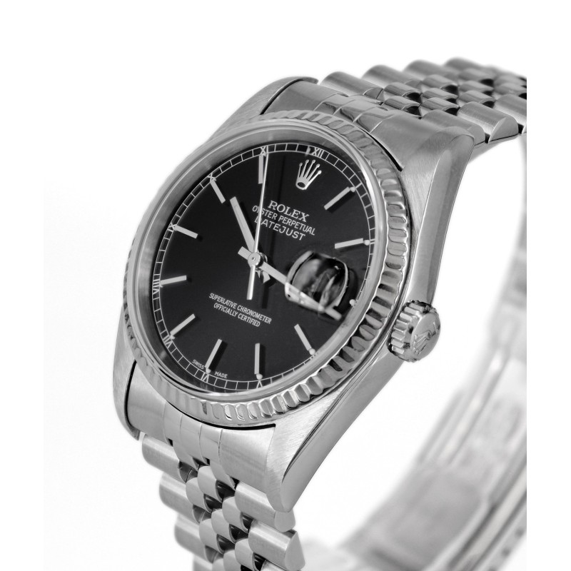 Preowned Watch ROLEX Oyster Perpetual Datejust Silver Stainless Steel Bracelet