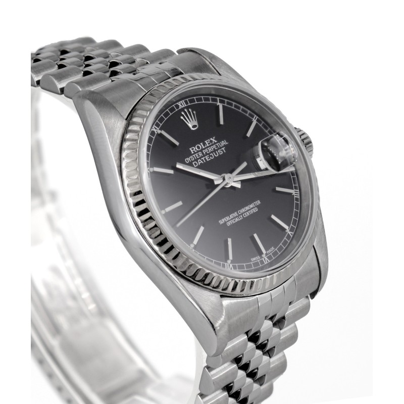 Preowned Watch ROLEX Oyster Perpetual Datejust Silver Stainless Steel Bracelet