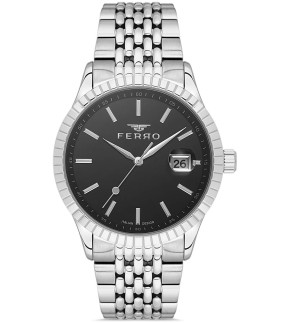 FERRO Silver Stainless Steel Bracelet FM43044A-A2