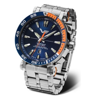 VOSTOK EUROPE Energia Automatic Blue Leather Strap NH35A-575A715