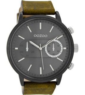 Ρολόι OOZOO Timepieces Με Καφέ Δερμάτινο Λουράκι C9057