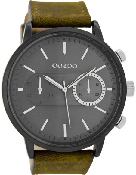 Ρολόι OOZOO Timepieces Με Καφέ Δερμάτινο Λουράκι C9057