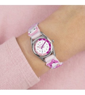 TIKKERS Pink Silicone Strap ATK1097