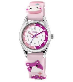 TIKKERS Pink Silicone Strap ATK1097