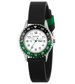 TIKKERS Black Silicone Strap ATK1095