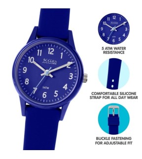 TIKKERS Blue Silicone Strap TK0219