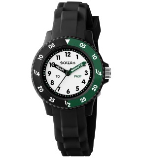 TIKKERS Black Silicone Strap TK0215