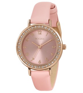 TIKKERS Pink Leather Strap ATK1092