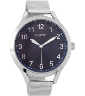 Ρολόι OOZOO Timepieces Με Ασημί Ατσάλινο Μπρασελέ C9118