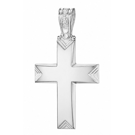 TRIANTOS Man Cross White Gold 14Ct