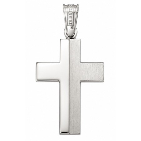 TRIANTOS Man Cross White Gold 14Ct