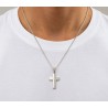 TRIANTOS Man Cross White Gold 14Ct