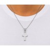 TRIANTOS Man Cross White Gold 14Ct
