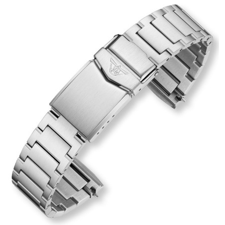 Μπρασελέ SQUALE Ασημί Ατσάλινο 20mm CISSBXMA19