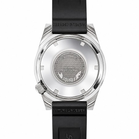 Ρολόι SQUALE 1521 Classic Με Αυτόματο Μηχανισμό Και Μαύρο Καουτσούκ Λουράκι 1521CL.VO