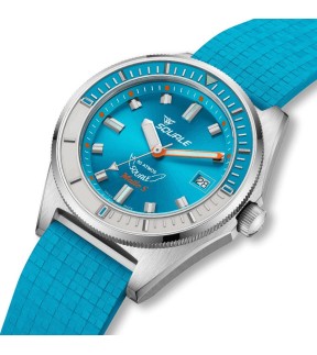 SQUALE Matic S Light Blue Rubber Strap MATICLBWLB.MRLB