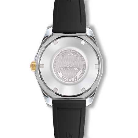 Ρολόι SQUALE Matic S Με Αυτόματο Μηχανισμό Και Μαύρο Καουτσούκ Λουράκι MATICGBKBK.MRBK