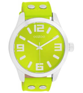 Ρολόι OOZOO Timepieces Με Λαχανί Δερμάτινο Λουράκι C11652