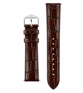 Λουράκι HIRSCH Louisianalook Καφέ Δερμάτινο 22mm 03427010-22
