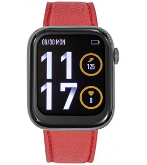 Ρολόι TEKDAY Smartwatch Με Κόκκινο Δερμάτινο Λουράκι 656554