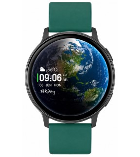 Ρολόι TEKDAY Smartwatch Με Πράσινο Λουράκι Σιλικόνης 656562