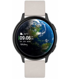 Ρολόι TEKDAY Smartwatch Με Γκρι Λουράκι Σιλικόνης 656563