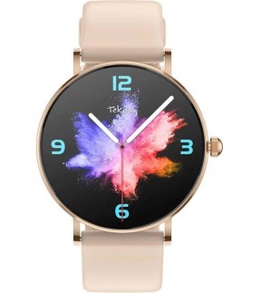 Ρολόι TEKDAY Smartwatch Με Ροζ Λουράκι Σιλικόνης 656566