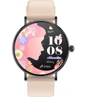 Ρολόι TEKDAY Smartwatch Με Ροζ Λουράκι Σιλικόνης 656568