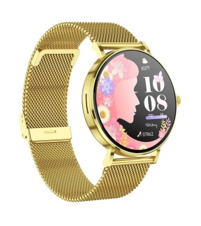 Ρολόι TEKDAY Smartwatch Με Κίτρινο Χρυσό Ατσάλινο Μπρασελέ 656570