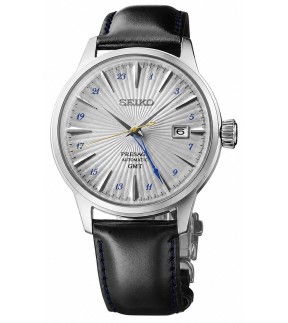 SEIKO Presage Cocktail Time Automatic Black Leather Strap SSK049J1